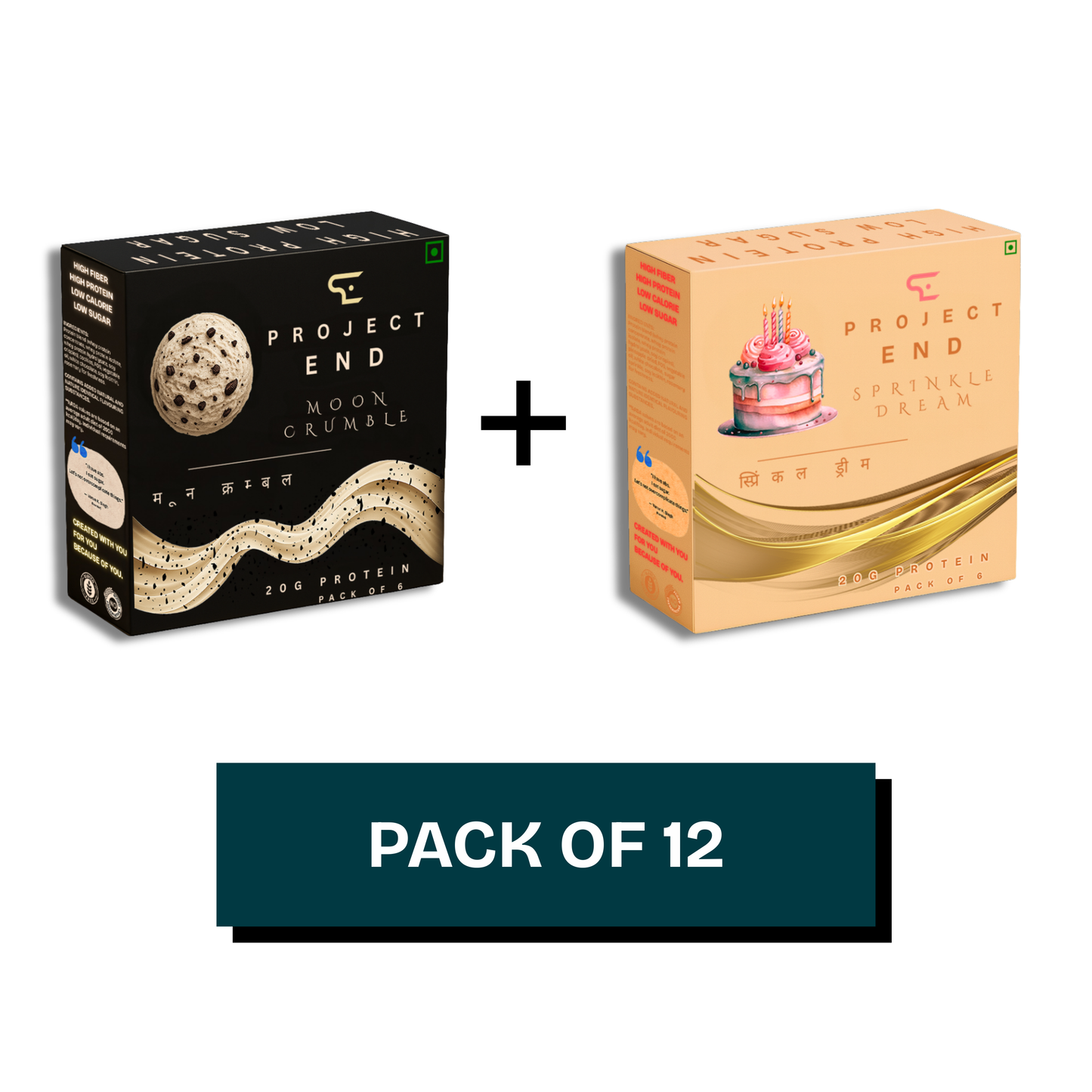 MOON CRUMBLE & SPRINKLE DREAM BAR COMBO (PACK OF 12)