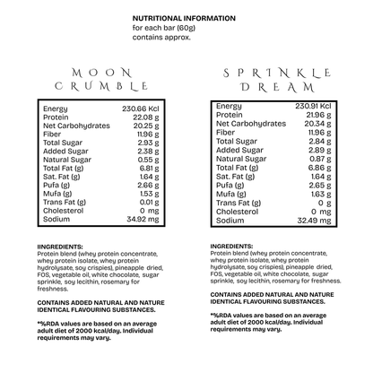 Moon Crumble and Cacao Hush bar Combo - Pack of 24